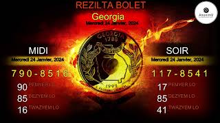 Rezilta tiraj Borlette New York Georgia Florida pour Jeudi 25 Janvier 2024 [upl. by Opal]