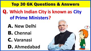 Top 30 INDIA Gk Question and Answer  Gk Questions and Answers  Gk Quiz  Gk Question GK GS GK25 [upl. by Eigriv443]