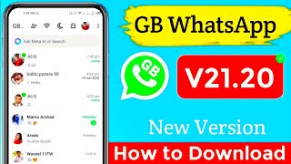 Whatsapp GB New Version Download 2024 GB Whatsapp New Version Kaise Download Karen [upl. by Cochard]