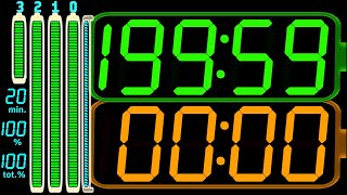 BCG 200 Minutes 19959 Countdown with Stopwatch Multi Battery Life LED Remix BBC Countdown V12 [upl. by Dnartreb]