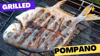 Pompano Recipe  grilled Pompano  easy recipe [upl. by Anasxor]