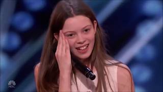 Americas Got Talent COURTNEY HADWIN 2018 VIRAL GIRL [upl. by Nonnahsal712]