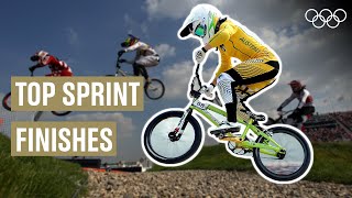 10 BEST sprint finishes in BMX racing 🚴 [upl. by Nowell]