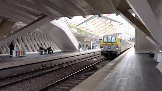 LiègeGuillemins BE departure NMBS S41 5010 with destination Aachen Hbf DE 30102024 [upl. by Matazzoni]