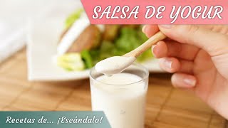 SALSA DE YOGUR ideal para ensaladas kebab falafel [upl. by Allys]