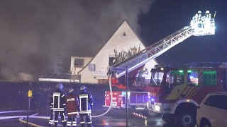 Feuer in Sulingen Rettung erfolgt per Drehleiter [upl. by Urbana601]