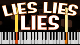 Morgan Wallen Lies Lies Lies Piano [upl. by Aynot]