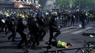 Gilet jaune acte XXIII  La solidarité pour la pierre et le LBD pour le peuple [upl. by Egroej]