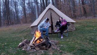 Winter Camp Out with Infant and WhiteDuck Regatta Tent— Tips and Tricks— episode 3 [upl. by Schnell]