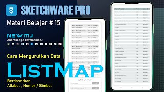 Cara mengurutkan Data ListMap Listview di Aplikasi Sketchware Pro  Terbaru [upl. by Chicoine]