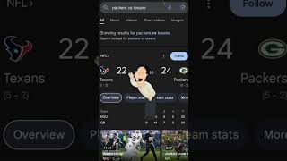 Packers vs Texans edit shorts football [upl. by Nevetse]