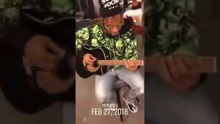 Old vid of Juice WRLD playing guitar rip 999 [upl. by Melisse]