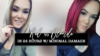 Remove Red Hair Dye At Home with Minimal Damage [upl. by Ymerej]