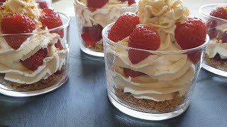 RECETTE VERRINES FRAISES CHANTILLY [upl. by Cloe]