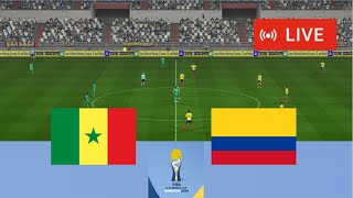 Sénégal vs Colombie en direct Coupe du monde simulation match complet Gameplay PC PES 2013 [upl. by Ycnaffit]