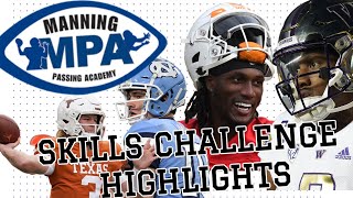 College Football  Manning Passing Academy  Highlights  Ridell Air It Out  LASER SHOW  SEC [upl. by Beaner262]