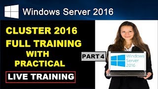 INSTALLATION OF FILE SERVER ON WINDOWS CLUSTER 2016 CONFIGURATION OF WINDOWS CLUSTER 2016 PART4 [upl. by Anyaj]