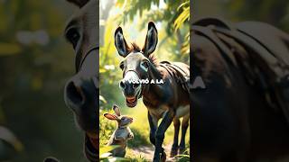 El burro de la joroba 🫏 cuentosdivertidos humor animales parati foryou fyp viralshorts [upl. by Harrod]