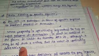 Ademption Śec152 Family Law 6th Semester Part 85 [upl. by Eurydice]