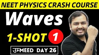 WAVES IN ONE SHOT  PART 1  All Concepts  Shortcuts and PYQs  NEET Physics Crash Course [upl. by Elson]