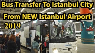 Bus From NEW Istanbul Airport To Taksim Square [upl. by Notac]