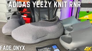 Adidas Yeezy Knit RNR Fade Onyx On Feet Review With Sizing Tips [upl. by Harragan]