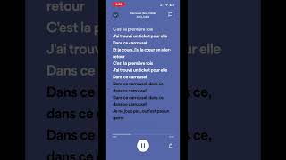 carrousel 🎠 AmirIndila frenchmusic music spotify lyrics  DarienCylakuxm3mp [upl. by Rosabella]