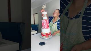 Simple elegant cake discoverafrica youtubechamps shortsafrica shorts [upl. by Dasha391]