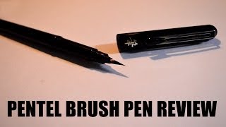 Pentel Brush Pen Review amp How to use Brush Pen [upl. by Winn]